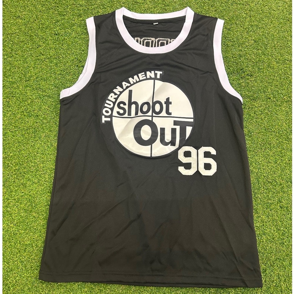 Tournament Shoot Out 96 Birdie Basketball Jersey Black Mesh Tank Top Mens Small
